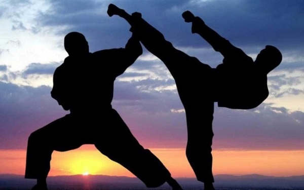 Practicing martial arts in a place when the sun goes down